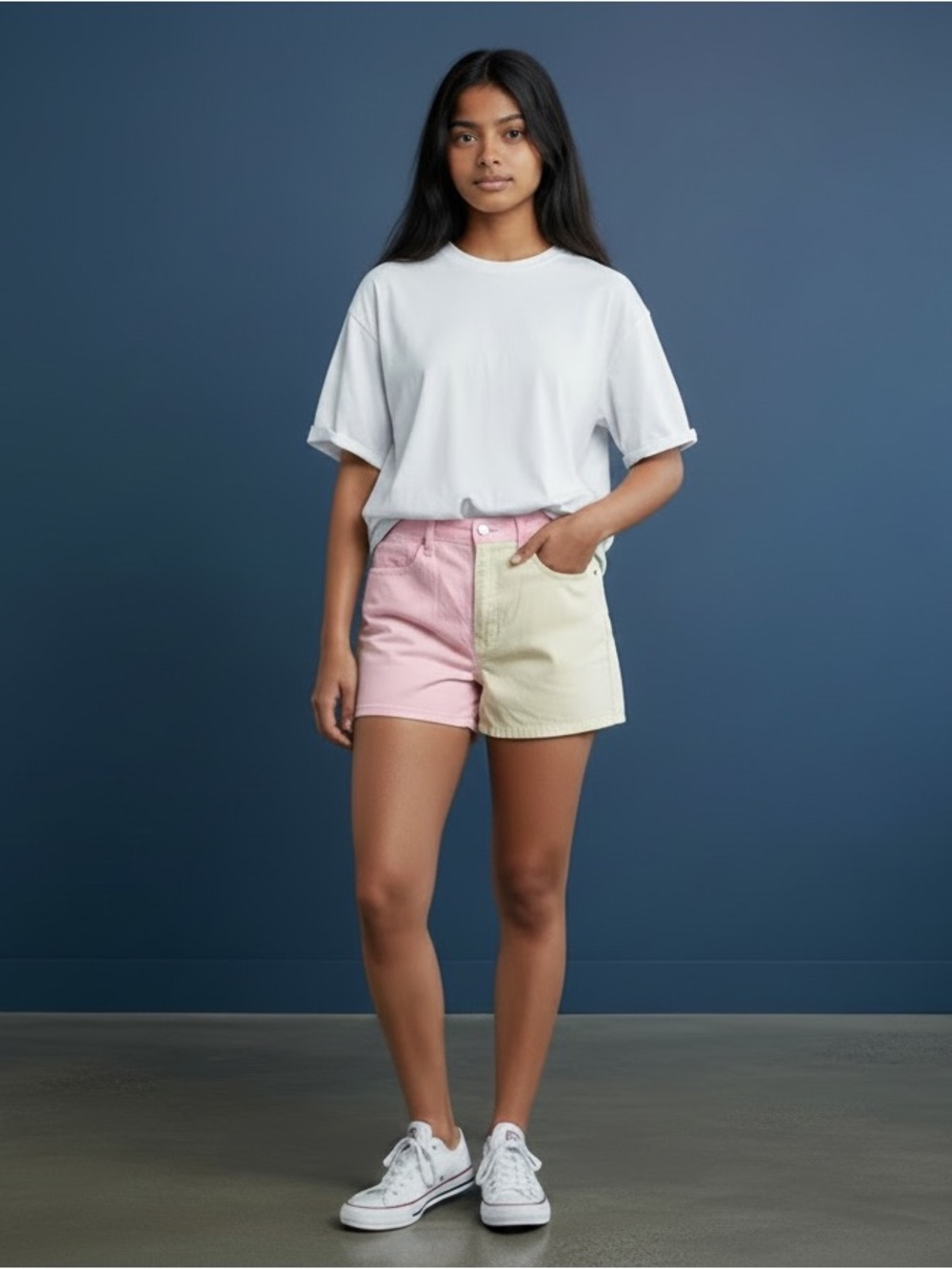 GAP, Two Color Denim Jean Shorts